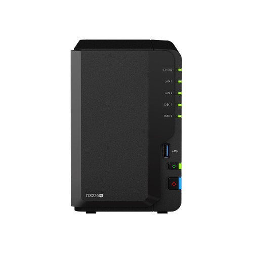 Synology DiskStation DS220+ 2-Bay NAS Enclosure, Dual Core, 2GB DDR4