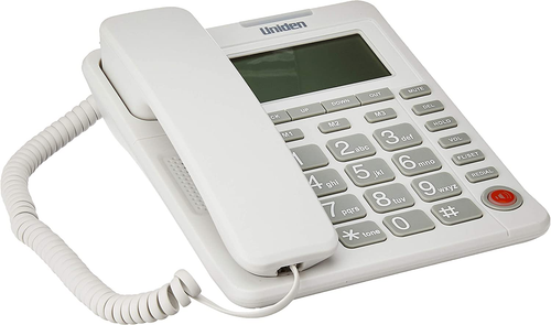 UNIDEN AS7408 BLACK SINGLE CORDED PHONE