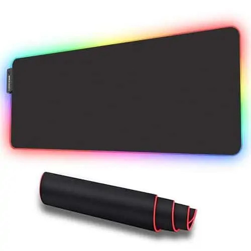 Porodo RGB Gaming Mousepad XL ( 80 X 30 X 0.4 CM )-Black