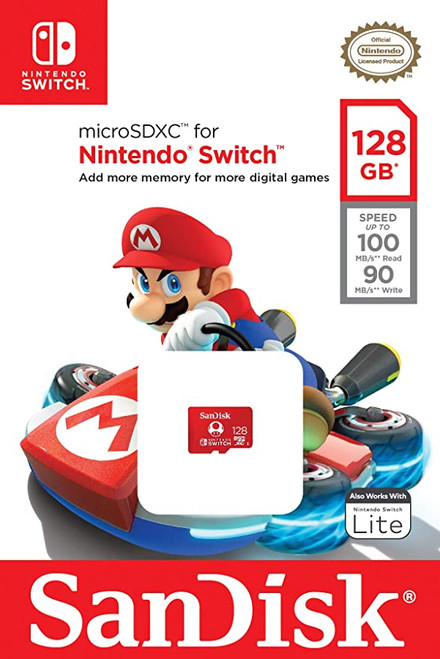 SanDisk 128GB microSDXC Card, Licensed for Nintendo-Switch