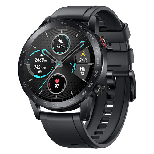 Honor Magic Watch 2 (46mm, Charcoal Black) 14-Days Battery, SpO2, BT Calling & Music Playback, 100 Workout Modes, AMOLED Touch Screen, Personalized Watch Faces, Sleep & HR Monitor, Smart Companion