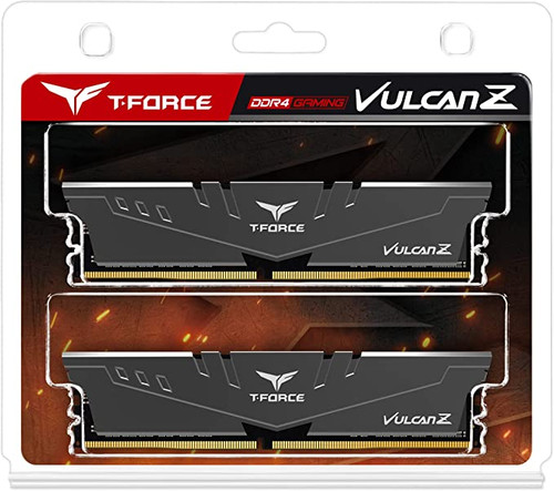 TEAMGROUP T-Force Vulcan Z DDR4 16GB Kit (2x8GB) 3000MHz (PC4-24000) CL16 Desktop Memory Module Ram (Gray)-TLZGD416G3000HC16FDC01