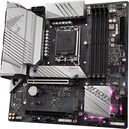 GIGABYTE B760 AORUS Elite AX (LGA 1700/ Intel/ B760/ ATX/ DDR5/ Triple M.2/ PCIe 4.0/ USB 3.2 Gen2X2 Type-C/WiFi 6E/ 2.5GbE LAN/Q-Flash Plus/PCIe EZ-Latch/Gaming Motherboard)