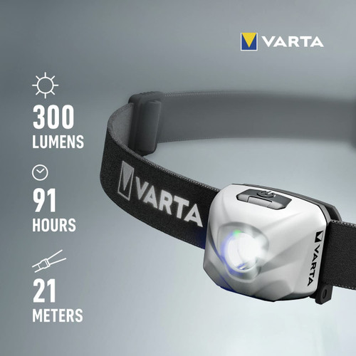 Varta Head Torch - Ultralight Sport H30R white