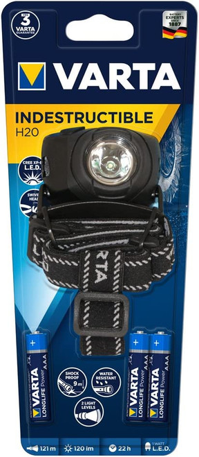 Varta 1W LED Indestructible Head Light 17732 AAA*3