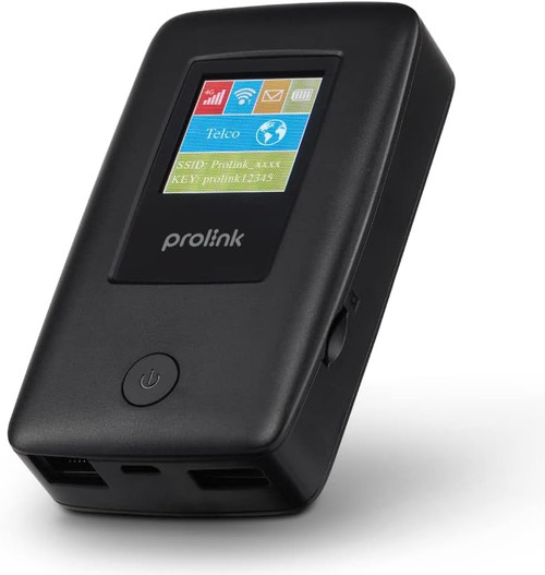 Mobile Router Prolink DL7203E- 25 hours long battery, Mobile Wi-Fi (Travel 4G Router) with SIM slot/Power bank