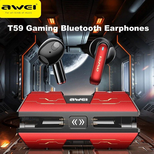 Awei T59 Bluetooth 5.3 Earphones Wireless Headphone Gamer Headset Sports Earbuds