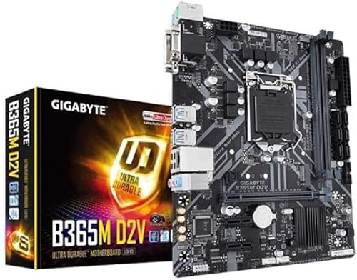 GIGABYTE B365M D2V Micro ATX Intel B365 M.2 SSD New 32G Double Channel 9th & 8th Generation Intel Motherboard