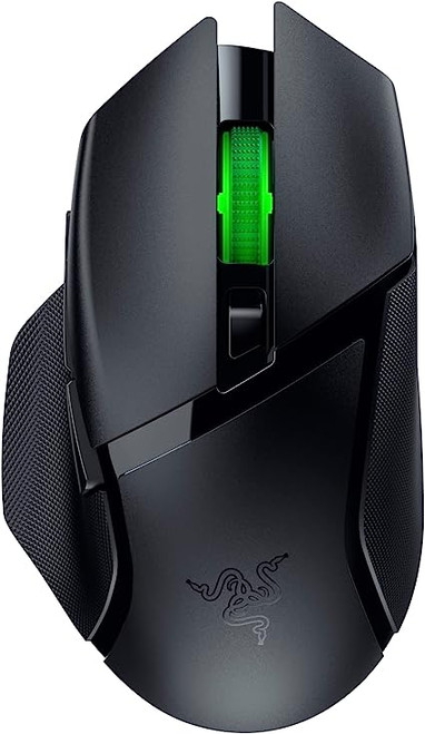 Razer Basilisk V3 X HyperSpeed Customizable Wireless Gaming Mouse: Mechanical Switches Gen-2-5G- Chroma RGB - 9 Programmable Controls-Black