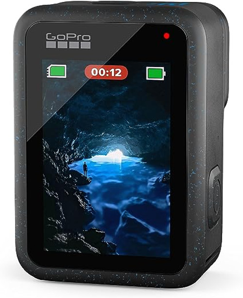 GoPro HERO12 Black - Waterproof Action Camera with 5.3K60 Ultra HD Video, 27MP Photos, HDR, 1/1.9" Image Sensor, Live Streaming, Webcam, Stabilization