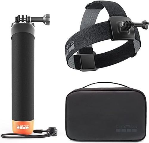 Genuine GoPro Adventure Kit 3.0 | The Handler + HeadStrap with Clip + Compact Case-AKTES-003
