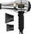Wahl Professional - 5-Star Series Ionic Retro-Chrome Design Barber Hair Dryer #05054-Includes 2 Concentrator Attachments 2.5"-3.5" with a 9' Cord - 2 Speed Settings with 3 Heat Settings & Cool Setting