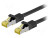 Goobay CAT 7 Network Cable Grey LS0H S/FTP 2X Shielding: PIM 5m/10m-Black/Grey