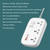 LDNIO  65W GaN UK/US/EU Plug Universal Surge Protector 3250W With USB PD Extension Socket Power Strip-SC3416