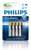 Philips Ultra Alkaline 4 x AAA Alkaline Batteries-(LR03E4B/10)