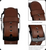 EAVAE Strap Compatible with Apple Watch Bands Leather Brown 44mm 42mm,Premium Leather Replacement Band for iWatch Apple Watch Series 6 5 4 3 2 1 Apple Watch SE Men and Women