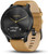 Garmin vivomove HR, Hybrid Smartwatch for Men and Women, Onyx Black with Light Tan Suede Band