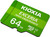 Kioxia 64GB microSD Exceria High Endurance Flash Memory Card U3 V30 C10 A1 Read 100MB/s Write 65MB/s LMHE1G064GG