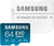 SAMSUNG EVO Select + Adapter 64GB microSDXC 130MB/s Full HD & 4K UHD, UHS-I, U1, A1, V10 (1 YEAR WARRANTY)