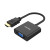 Unitek HDMI to VGA Adapter with 3.5mm for Stereo Audio-Y-6333