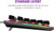Cooler Master CK352 Full Mechanical Gaming PC Keyboard, Tactile Brown Switches, Customizable RGB Illumination and Lightbars, Sandblasted Aluminum Top, Dual Keycap Scheme -CK352GKMM1-US