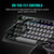 Cooler Master CK352 Full Mechanical Gaming PC Keyboard, Tactile Brown Switches, Customizable RGB Illumination and Lightbars, Sandblasted Aluminum Top, Dual Keycap Scheme -CK352GKMM1-US