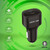 Green Lion   Dual Port USB-C Car Charger 45W Black-GNCC2PD45WBK