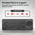 Promate  keyboard, Mouse Bluetooth-PRO-KMB-KEYPAD-1.BK/EN