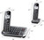 Panasonic Link2Cell Bluetooth DECT 6.0 Expandable Cordless Phone System with Answering Machine and Enhanced Noise Reduction - 5 Handsets