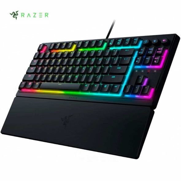 Razer Ornata V3 Tenkeyless - Low Profile Gaming Mechanical Membrane Wired Keyboard-Black