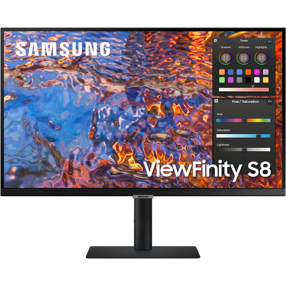 Samsung ViewFinity LS27B800PXPXEN 27" 4K UHD Flat Monitor HDR 400, 60Hz 5ms Height adjustable, Tilt, Swivel, Pivot