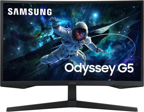 Samsung Gaming Monitor Odyssey G55C, 68 cm 27" LED VA, 2560 x 1440 WQHD, 165Hz 300 cd/m² 2500:1, AMD FreeSync Flicker-free technology LS27CG554EUXEN
