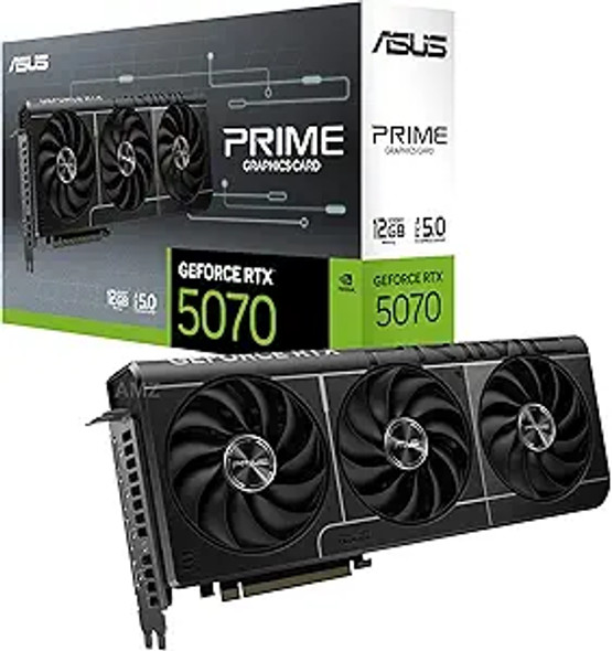 ASUS The SFF-Ready Prime GeForce RTX™ 5070 12GB GDDR7 Graphics Card (PCIe® 5.0, 12GB GDDR7, HDMI®/DP 2.1, 2.5-Slot, Axial-tech Fans, Dual BIOS)