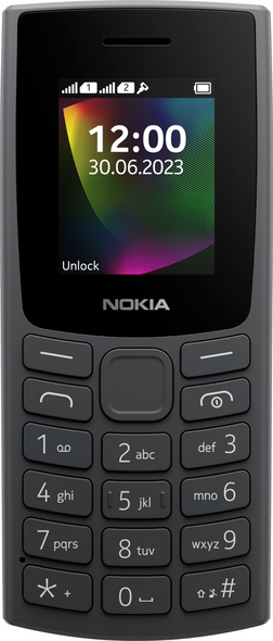 Nokia 106 Dual SIM 48MB Ram+128MB ROM (1.8 Inches) (2G) - (Charcoal)