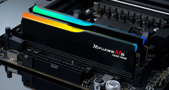 G.SKILL Ripjaws S5 Series DDR5 RAM (Intel XMP 3.0 & AMD Expo) 32GB 6000MT/s CL36-36-36-96 1.35V Desktop Computer Memory U-DIMM - Matte Black (F5-6000J3636F32GX2-RS5K)