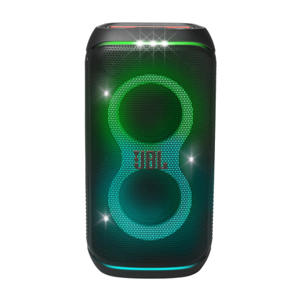JBL PartyBox Club 120 - Portable Party Speaker with Foldable Handle, Powerful JBL Pro Sound, Futuristic lightshow, Up to 12 Hours of Play time, Splash Proof, Dual Mic & Guitar Inputs