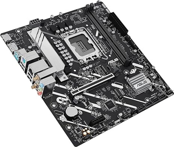 ASUS Prime H810M-A WiFi-CSM Intel® H810 LGA 1851 mATX Motherboard, 6+1+1+1 Discrete MOS, DDR5, PCIe 4.0, 2X M.2, Intel® 1Gb Ethernet, Wi-Fi 6, DisplayPort, HDMI™, USB 10Gbps, Front USB 5Gbps Type-C®