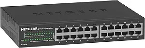 NETGEAR GS324-200EUS 24-Port Gigabit Ethernet Unmanaged Essentials Network Switch
