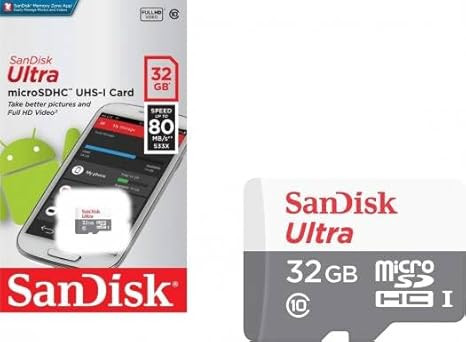 SanDisk Ultra microSDHC 32GB 100MB/s Class 10 UHS-I  SDSQUNR-032G-GN32MN