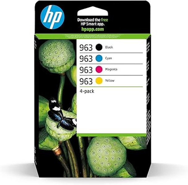 HP 963 Multipack Original Ink Cartridge, Black/Cyan/Magenta/Yellow