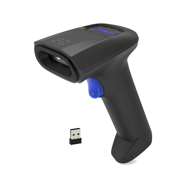 Sunlux RW10 wireless  barcode scanner with  stand