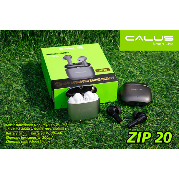 Calus ZIP20 Wireless EARBUDS Black Calus ZIP20 Wireless EARBUDS Black