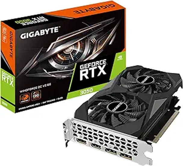 GIGABYTE PCIE NVIDIA RTX3050 6GB GDDR6 128BIT WINDFORCE OC V2