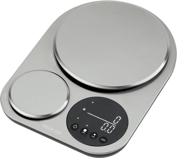 GREEN LION GL-SL1 Dual Kitchen Scale - Silver