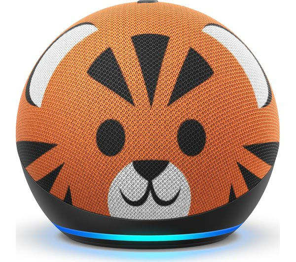 Amazon - Echo Dot (4th Gen) Kids Edition Designed for kids, with parental controls - Tiger