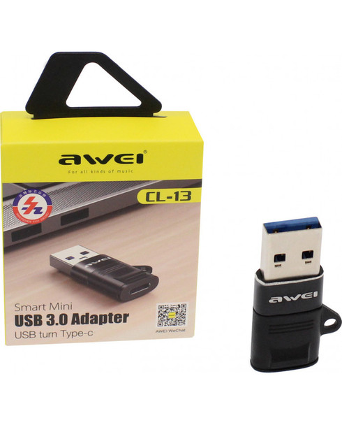 AWEI CL-13 Smart Mini USB 3.0 Adapter USB TO TYPE-C