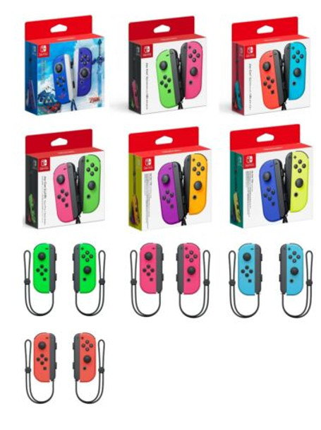 Nintendo Joy-Con (L/R) -  Pink / Neon Green, Blue/Red, Blue/Yellow