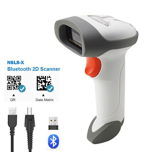 NETUM L8 Wireless 2D Barcode Scanner With Stand Automatic Sensing Scanning QR Bar Code Reader PDF417 For Mobile Payment