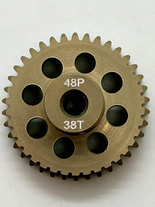 Assault RC Precision Aluminum Hardened 48P Pinion Gear (38T) (3mm Bore)