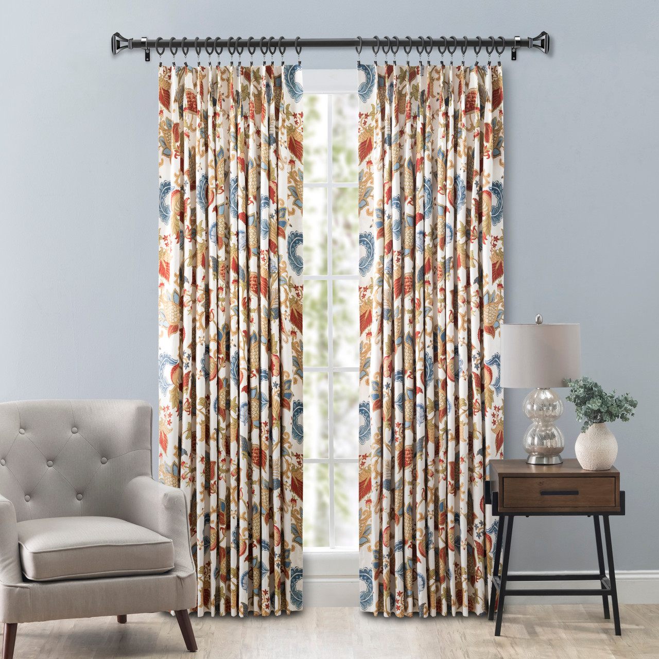 CAMBRIDGE - PAIR OF PINCH PLEATED DRAPES